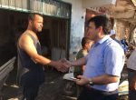 EŞEN ESNAFI HARUN BAŞKANI BAĞRINA BASTI
