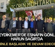 Seydikemer’de Esnafın Gönlü Harun Sağır’da